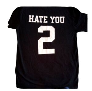 Gildan "Hate You 2" Black Tee Shirt Sz M